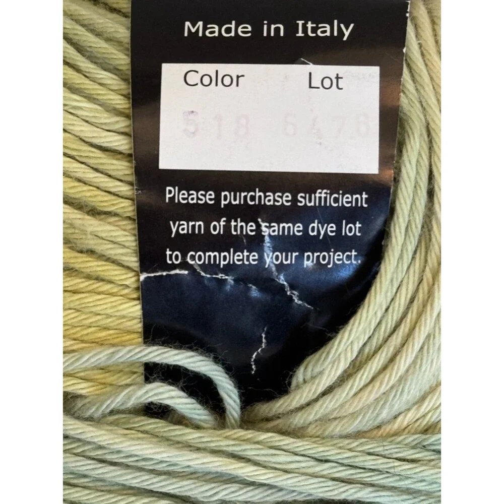 Ty-Dy 100% Cotton Yarn in Sage & Pale Green